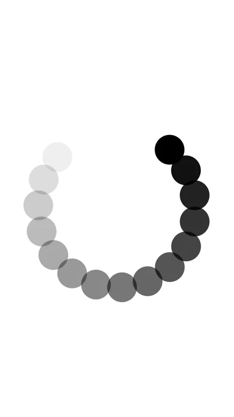 Vertical video displaying circle progress animation for sleek loading scree.. Stock Footage 316946240