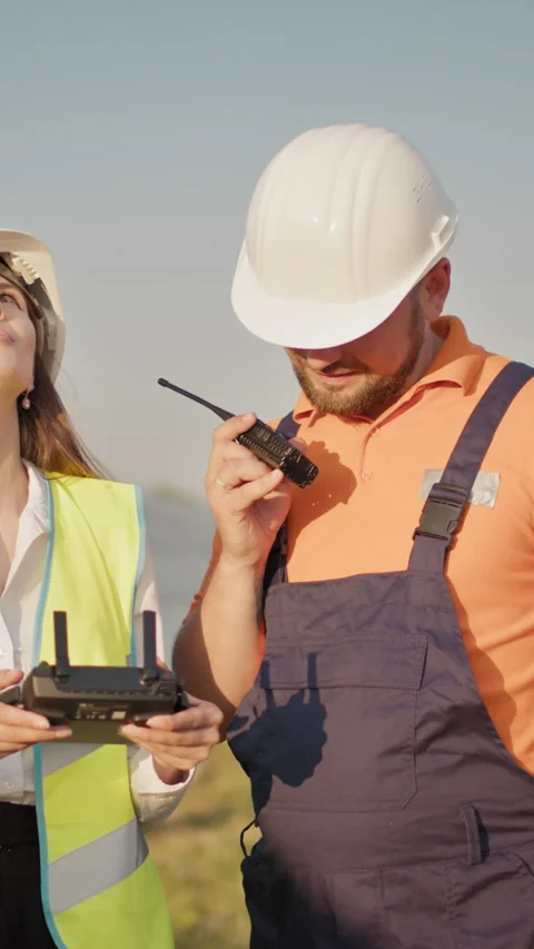 Vertical Video: Drone Inspection Stock Footage 317175487