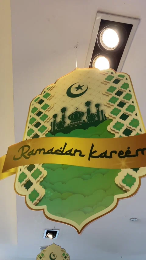 Vertical video of Eid ornaments Stock Footage 301178373