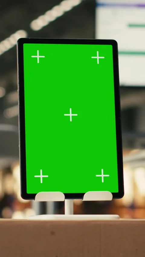 Vertical Video Empty logistics warehouse with computer monitor running tracking Stock Footage 330375693