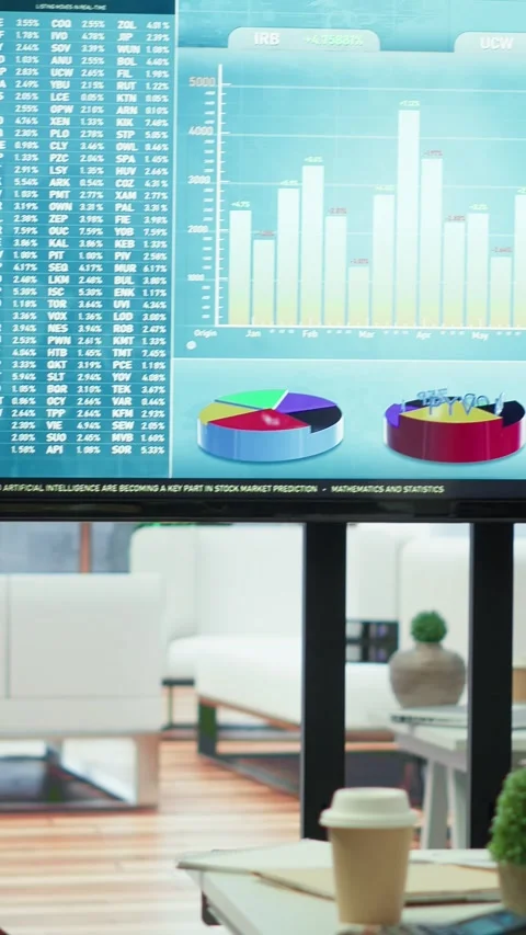 Vertical Video Empty luxury office space with advanced technology enhances Stock Footage 319245478