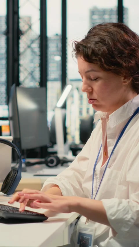 Vertical video Engineer disappointed after noticing critical error in machine Stock Footage 323142745