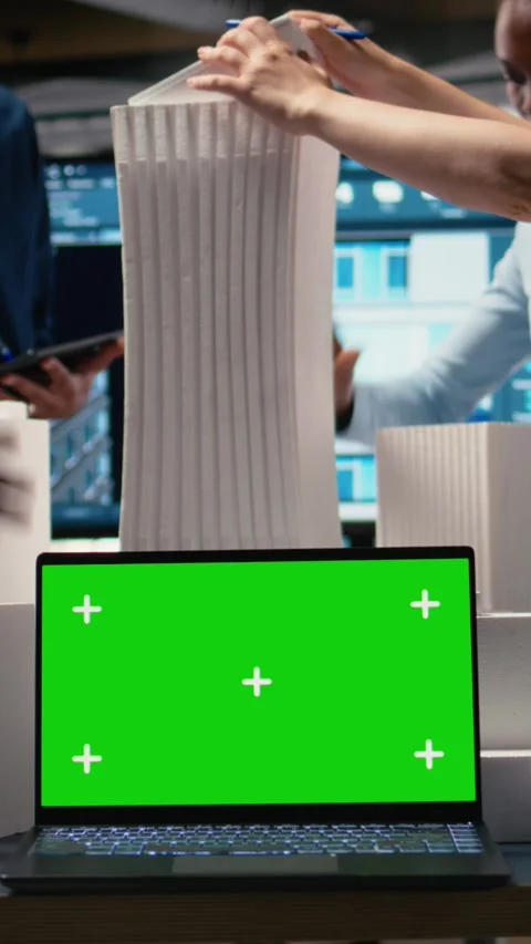 Vertical Video Engineering team review zoning regulations for master plan next Stock Footage 316340933