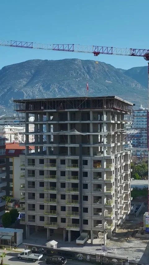 Vertical Video of Engineers Inspecting Concrete and Steel Integration Stock Footage 342348042
