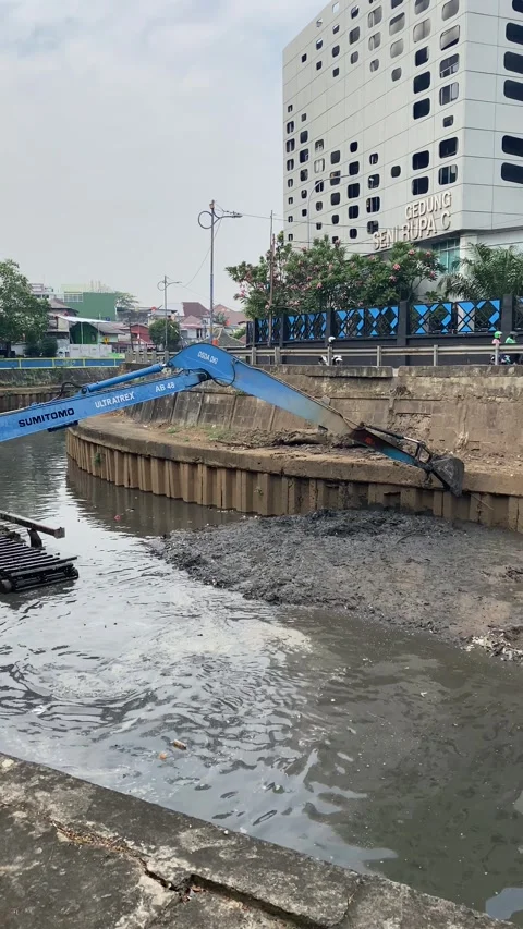 Vertical video of excavator Stock Footage 294542848
