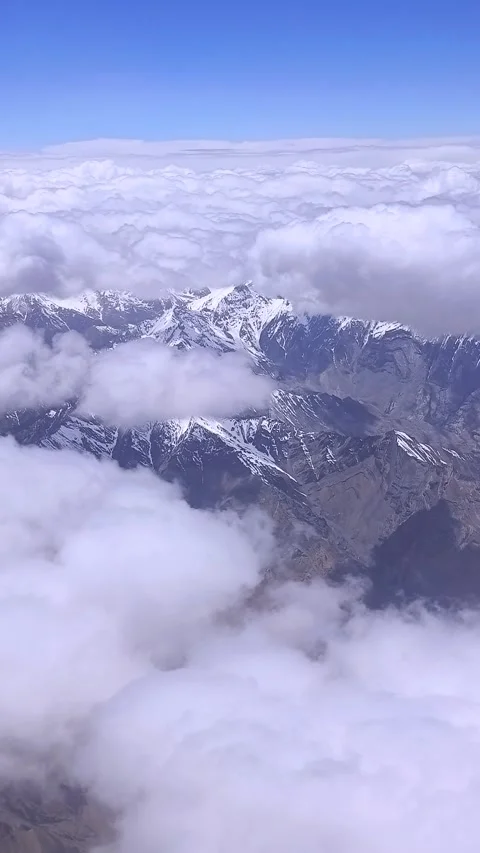 Vertical Video: Fight above clouds. Stock Footage 263760585