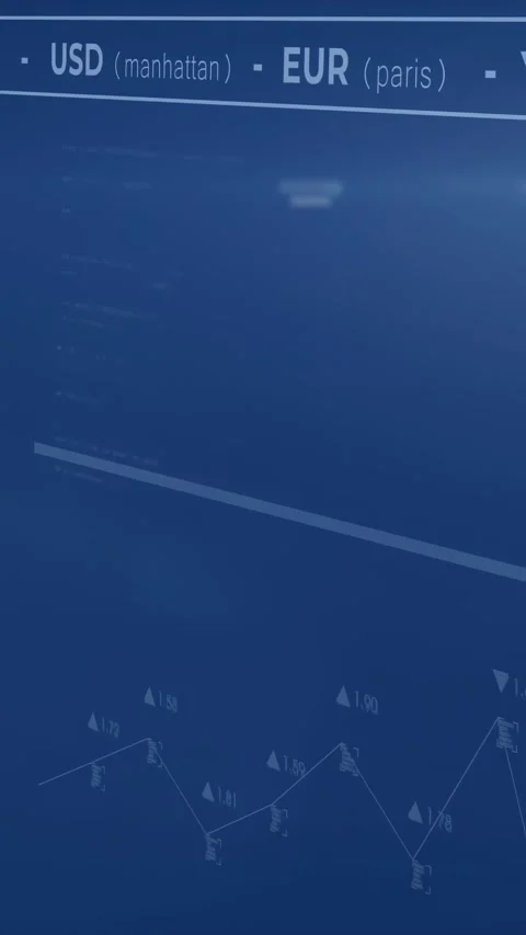 Vertical video: Finance chart updating on feed, drawing smoothed curve, building Stock-Footage 334604632