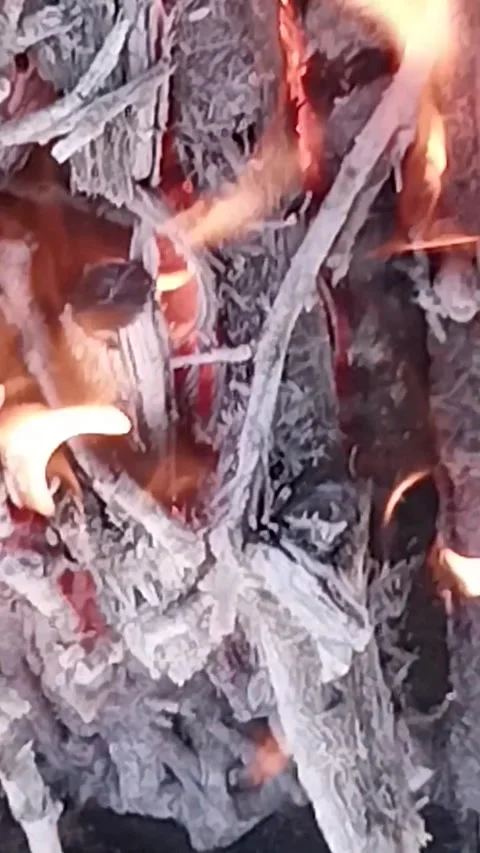 Vertical video of flames Video stock 272326679