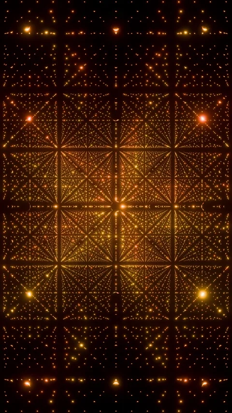 Vertical video format of luxury seamless loop animation moving through geometric Stock-Footage 342840237