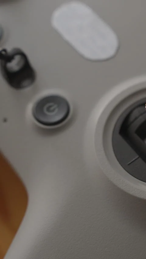 Vertical video. FPV Drone Controller with Metal Stick Installed on Joystick Stock Footage 305141890