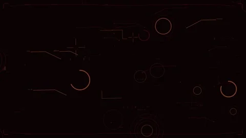 Vertical video: Frame starting HUD elements rotating left arc on panel, ring Stock Footage 334118779
