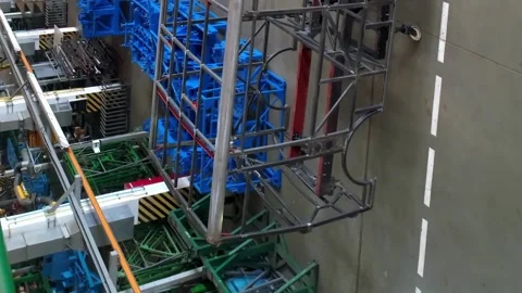 Vertical video. The frame structure of t... | Stock Video | Pond5
