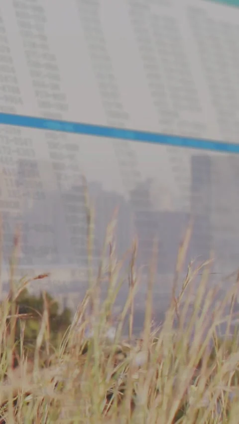 Vertical video: Frame3 starting translucent sheet sliding to obscure skyline Video stock 330286129
