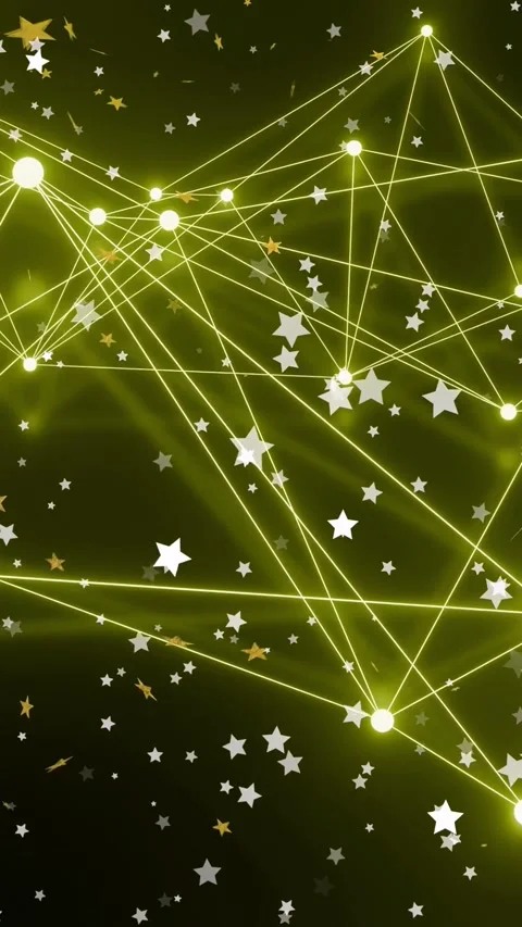 Vertical video: Frames advancing, nodes pulsing and stretching neon lines Stock Footage 334859780