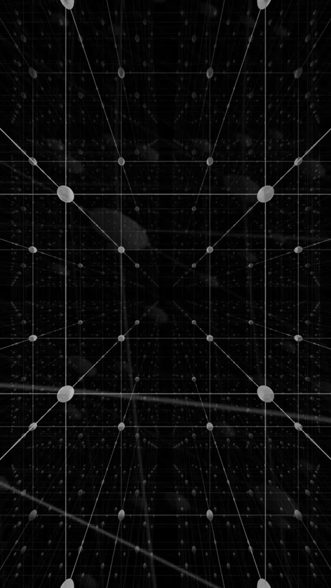 Vertical Video Futuristic Wireframe Grid Loop Stock Footage 230096063
