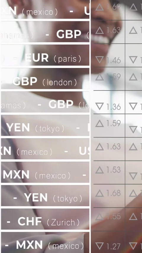 Vertical video: FX list scrolling and showing number grid, pair leaning and Stock Footage 334598658
