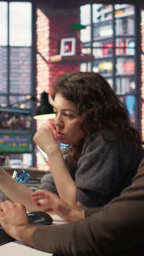 Vertical Video Game developers leverages AI chatbot and software to create Mars Stock Footage 308493111