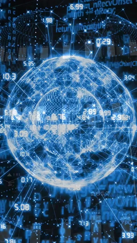 Vertical video: Globe appearing, rotating in lab, revealing inner sphere, Stock Footage 333020471
