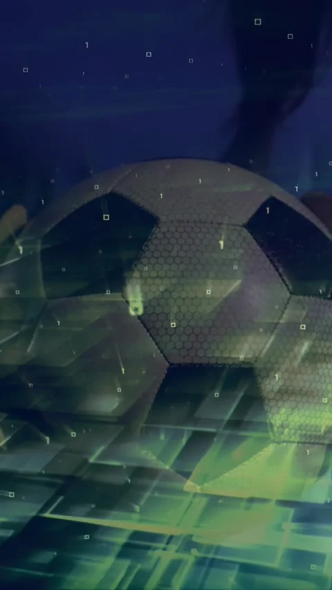 Vertical video: Grid sliding, causing particles and light streaks circling Stock Footage 329876977