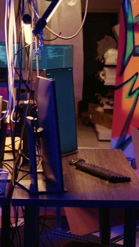 Vertical video Hackers exploit network vulnerabilities Stock Footage 255207613