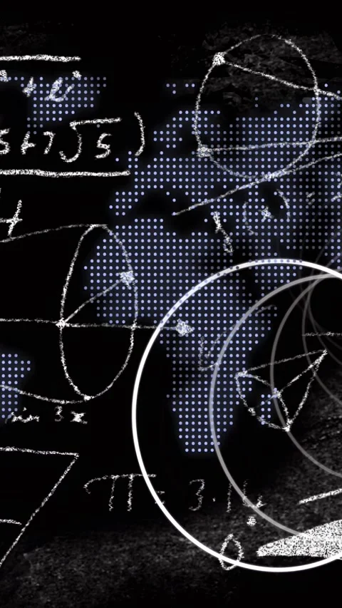Vertical video: Halftone map Africa getting rings sweeping in rightward chalk Stock Footage 331166693