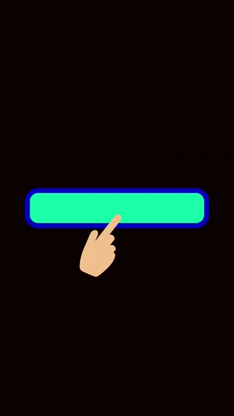 Vertical video hand clicking neon green button animated digital interface t.. Stock Footage 321629972
