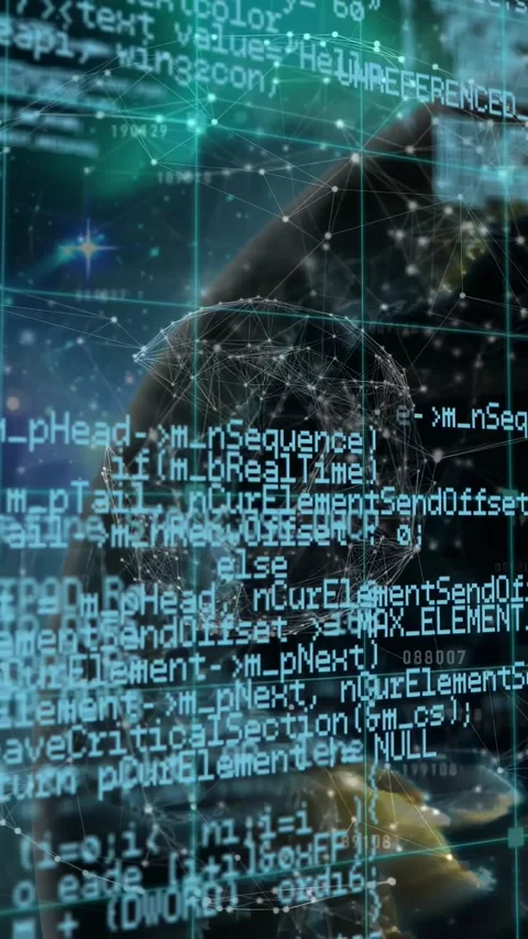 Vertical video: Hand rotating 3D globe after entering frame, revealing network Stock Footage 330429993