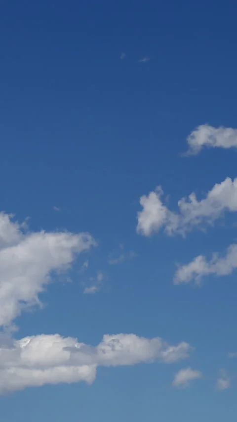 Vertical Video Happy Clouds and Blue Sky Timelapse Background Stock-Footage 232945620