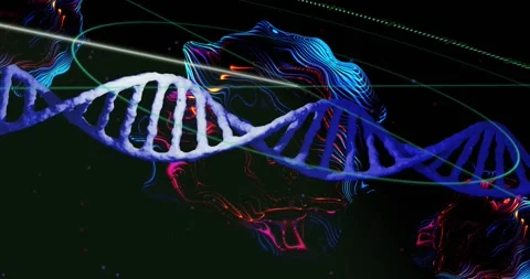 Vertical video: Helix waving, green beam starting scan, white ray crossing, Stock Footage 331161341