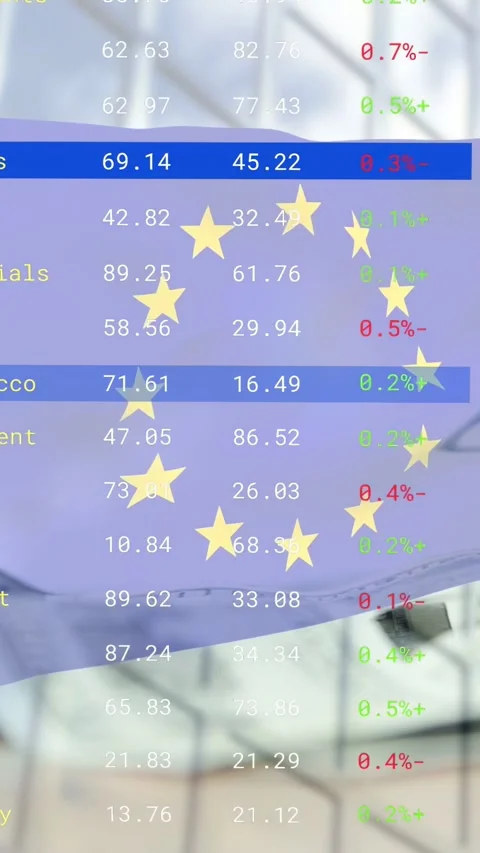 Vertical video: Highlight moving, data overlay revealing charts over 100USD, Stock Footage 334859686