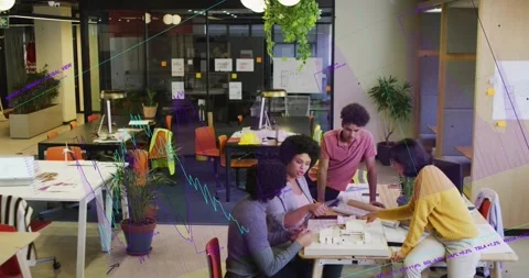 Vertical video: Holding part, designer urging team seeing model, rolling plans, Stock Footage 333960034