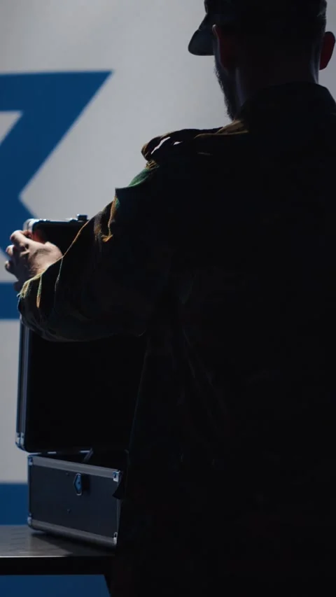 Vertical video IDF agent maintains air space superiority with radar during Stock Footage 278334670