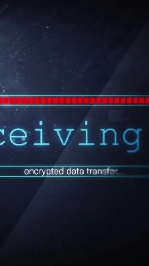Vertical video: Incoming data starting receiving bar lighting sliding showing Stock Footage 348495802