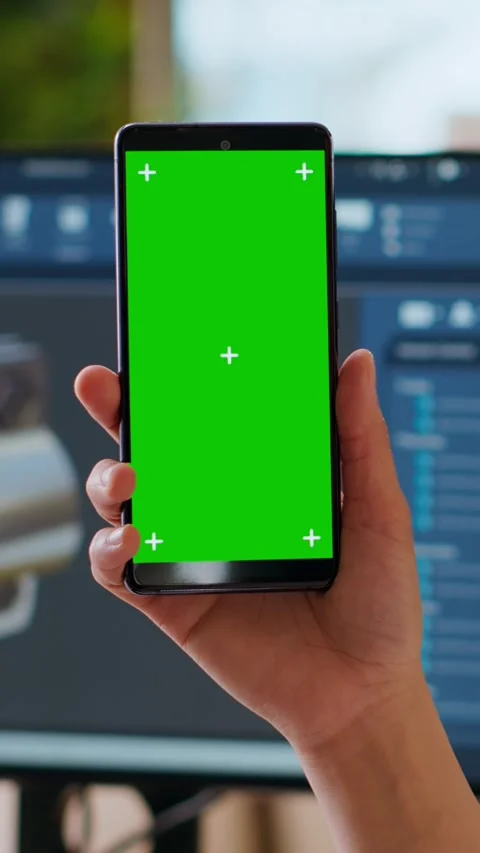 Vertical Video Industrial engineer works with CAD software and isolated mockup Stock Footage 319468270