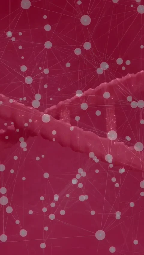 Vertical video: Initial scroll starting node web drifting upward, showing torn Stock Footage 328657496