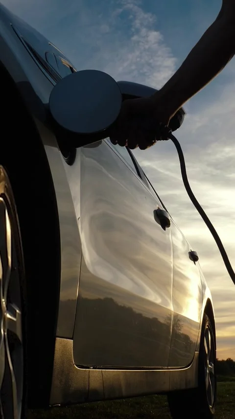 Vertical video Insert EV Stock Footage 282253063