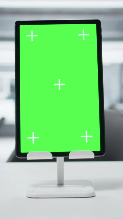 Vertical video Isolated screen tablet and scientific gear in research facility Stock Footage 327242281