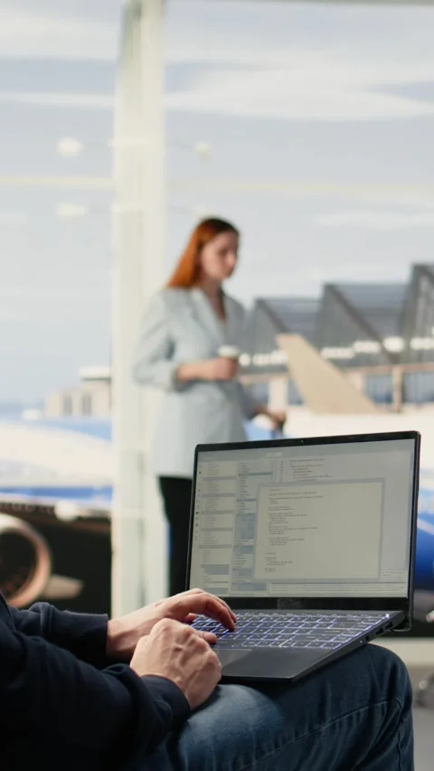Vertical Video IT engineer creating scripts and managing databases for web Stock Footage 333611801
