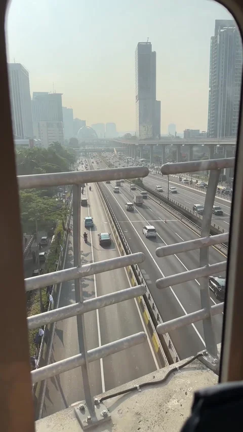 Vertical video - Jakarta Light Rail Transit System Stock Footage 280467075