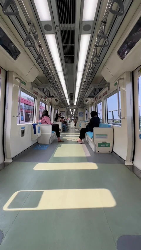 Vertical video - Jakarta Light Rail Transit System Video stock 280467080