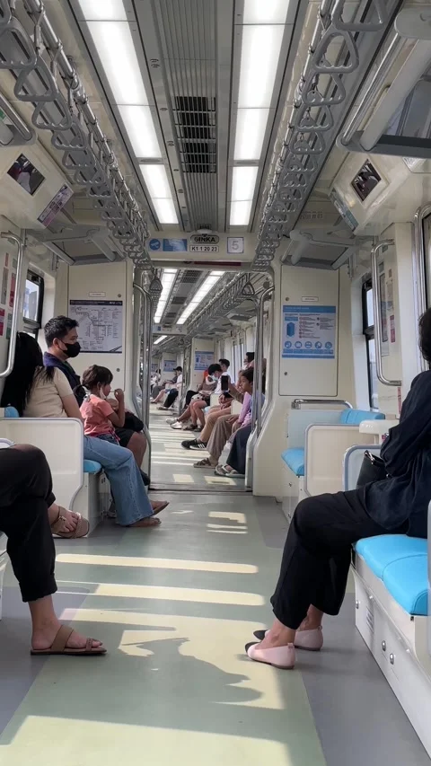 Vertical video - Jakarta Light Rail Transit System Stock Footage 280467085