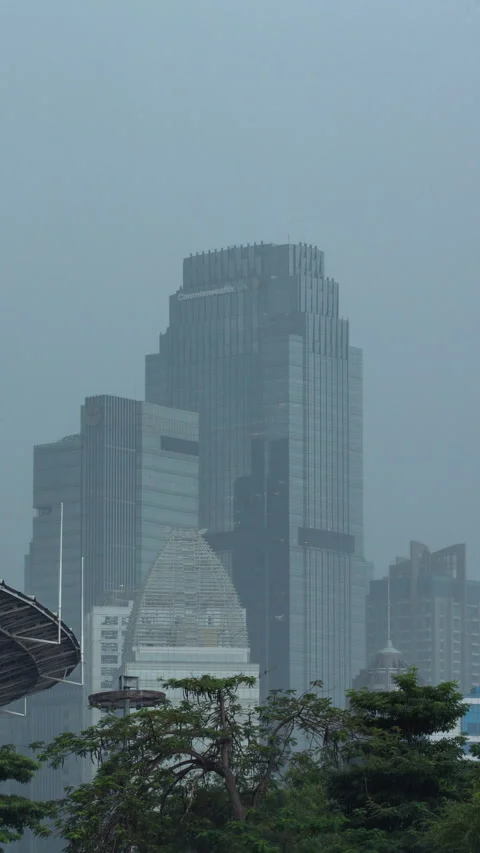 Vertical video - Jakarta Rain Timelapse Video stock 280220130