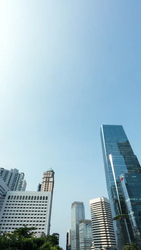 Vertical video - Jakarta Skyline Timelapse Stock Footage 280223370
