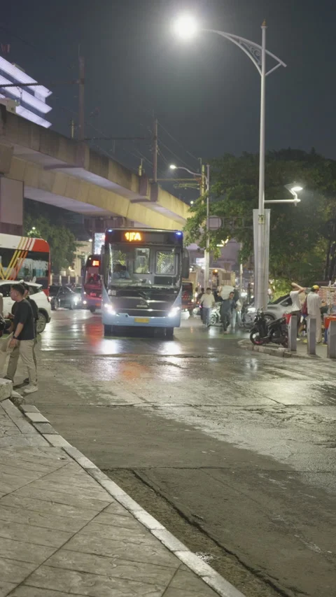 Vertical video - Jakarta Streets Stock Footage 330516196
