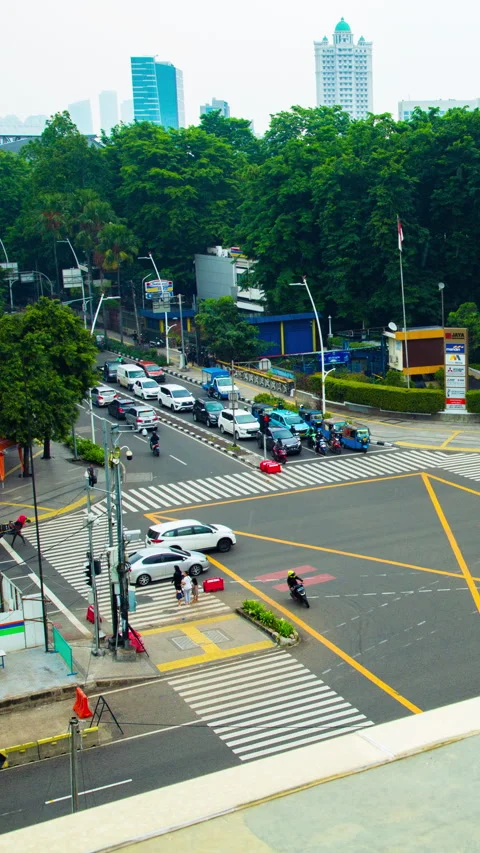Vertical video - Jakarta Timelapse Video stock 280185170