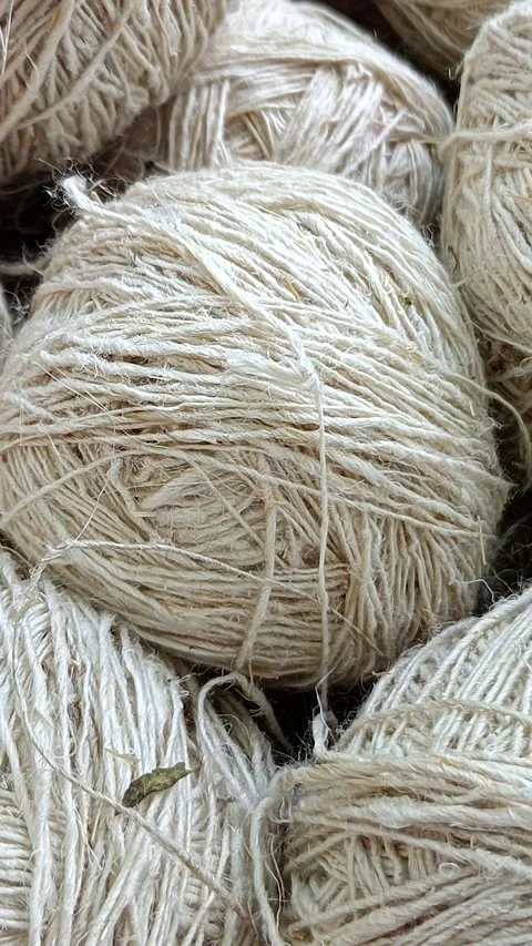 Vertical Video of Linen Ball Stock Footage 299499121