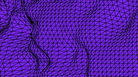 Vertical video of liquid matter deformation. Smooth elastic shape wireframe. Stock Footage 141123809
