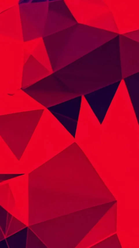 Vertical video: On loop, low-poly pattern shifting, shading, notches fluttering, 库存影片 348492417
