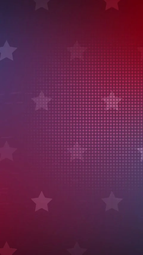 Vertical video: On loop purple-red gradient halftone-dots pulsing stars shifting Stock Footage 348567977