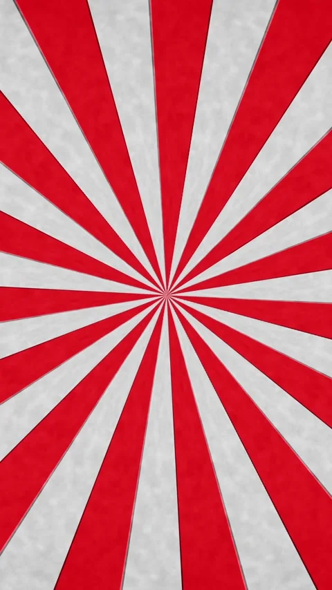 Vertical video: On loop start red off-white starburst rotating and pulsing, Stock Footage 348496307
